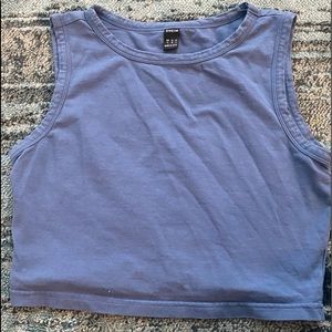 Blue Crop Top